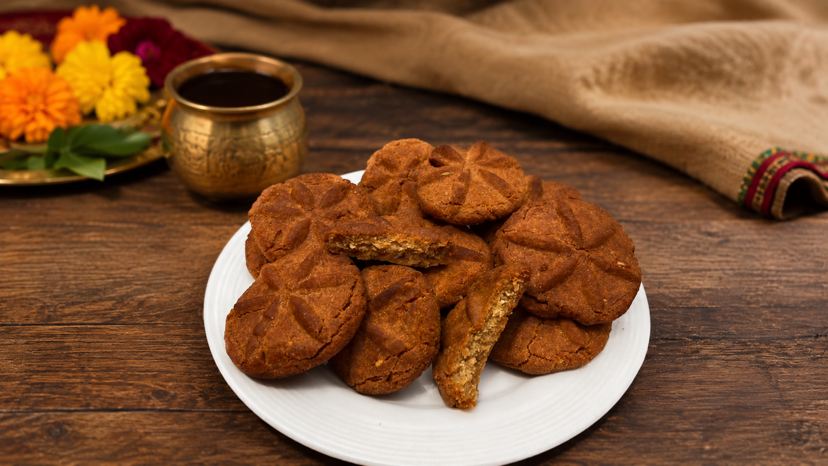 Jaggery Thekua
